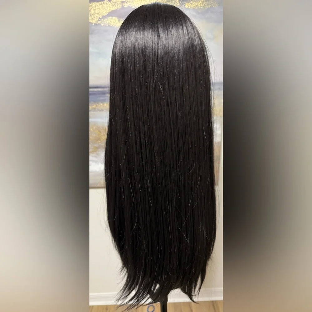 HAIR, 28” Straight, Center Part, Jet Black - Picture 10 of 11